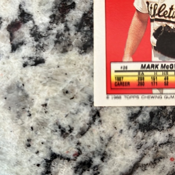 1988 Topps Super Star sticker back Mark McGwire and Jack Morris both with errors - Picture 8 of 12